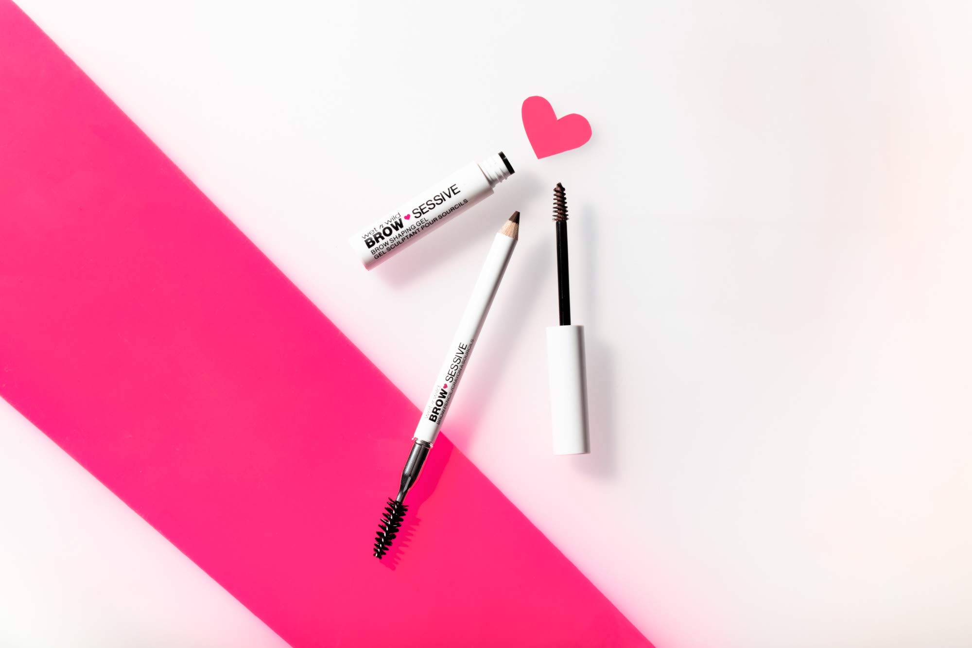 wet n wild Brow-Sessive Brow Pencil, Ultra-Precise Dual Ended Spoolie Brush for Perfect Buildable Blendable Shaping, Natural Lasting Shades for Every Brow, Cruelty-Free & Vegan- Medium Brown(Packaged)
