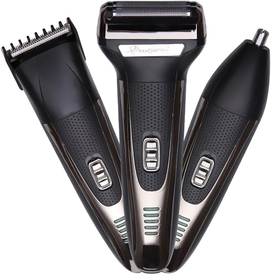 Men's Electric Foil Shavers Razor,3 in 1 Multi-Functional Electric Shaver,Hair Clippers And Also With Nose Trimmer Grooming Kit Cutter Head Waterproof Rechargeable LCD Display Travel Pouch Best Gift