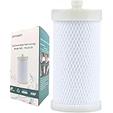 ZHYUUAX 1 Micron High Density Activated Carbon Fibre Cartridge. Replacement Cartridge For Shower Head Filter and Washing Machine Filter, Remove Chlorine Fluoride and Impede Scale, BPA-Free