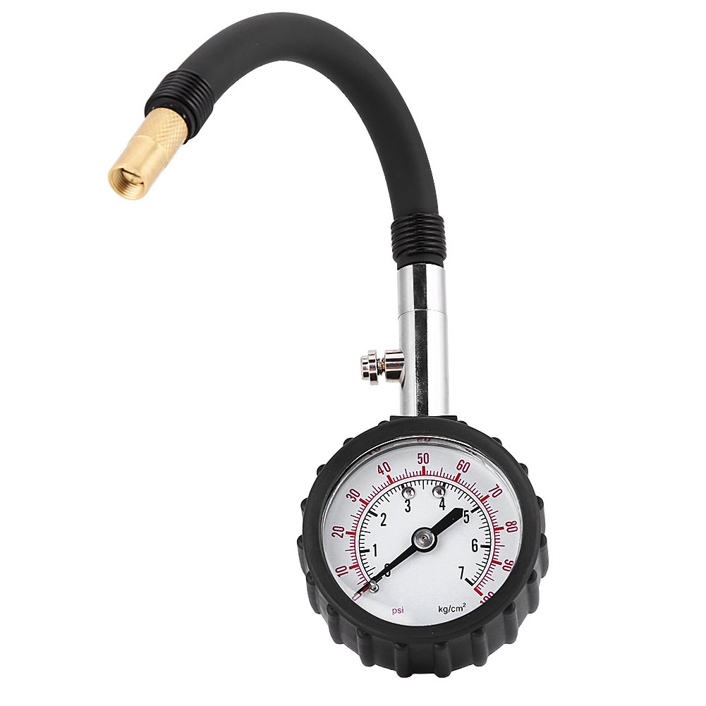 EVGATSAUTO Tyre Pressure Gauge, Tyre Tire Pressure Gauge Meter Tester for Car Truck Motorcycle Bike