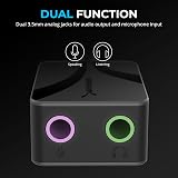 SABRENT USB-C to 3.5mm Audio Adapter Hi-Res DAC 24-Bit/96kHz Mic Headphone view 3