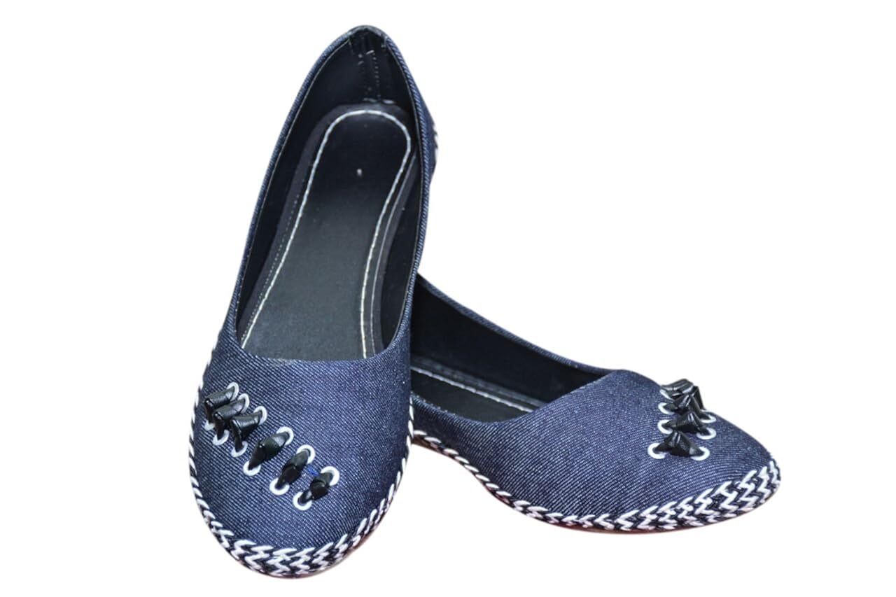 remson india women's black denim bellies