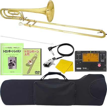 Amazon Soleil ソレイユ テナーバストロンボーン ラージシャンク 太管 サクラ楽器オリジナル 初心者入門チューナーセット 管楽器セット 楽器