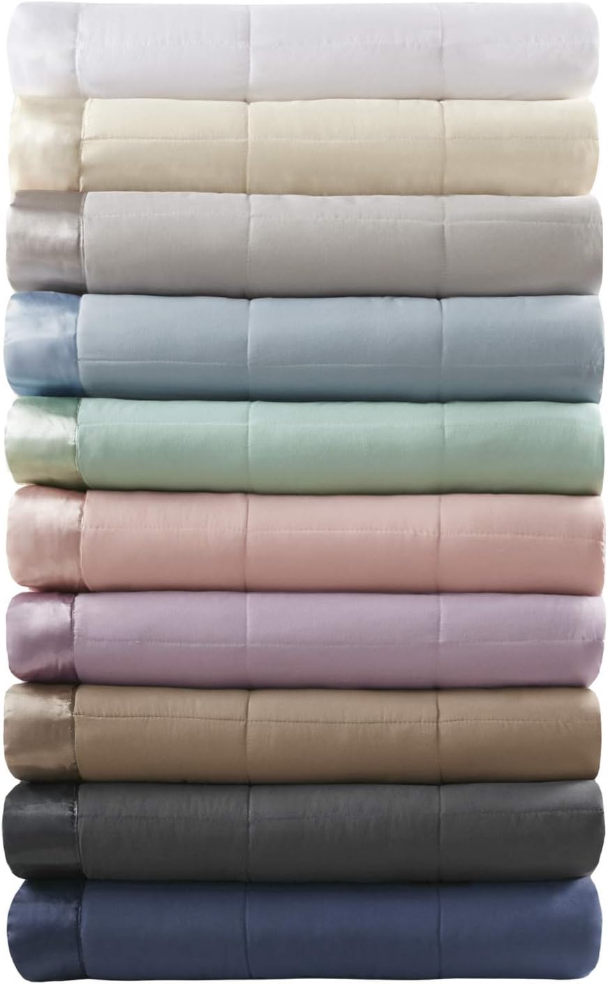 Madison Park Down Alternative Blanket Hypoallergenic 3M Scotchgard Stain Resistant Bedroom Bedding, Standardsized Full/Queen, Windom Brown: Home & Kitchen