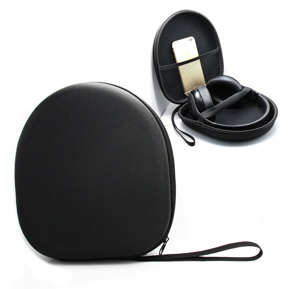 Large Headphone Case Universal Portable Protective Cover Pouch Bag Storage Box (21CM x 19CM x 6CM)