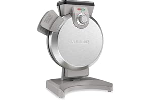 Cuisinart Mini Belgian Waffle Maker, Vertical Mini Waffle Iron, Silver, WAF-V100P1
