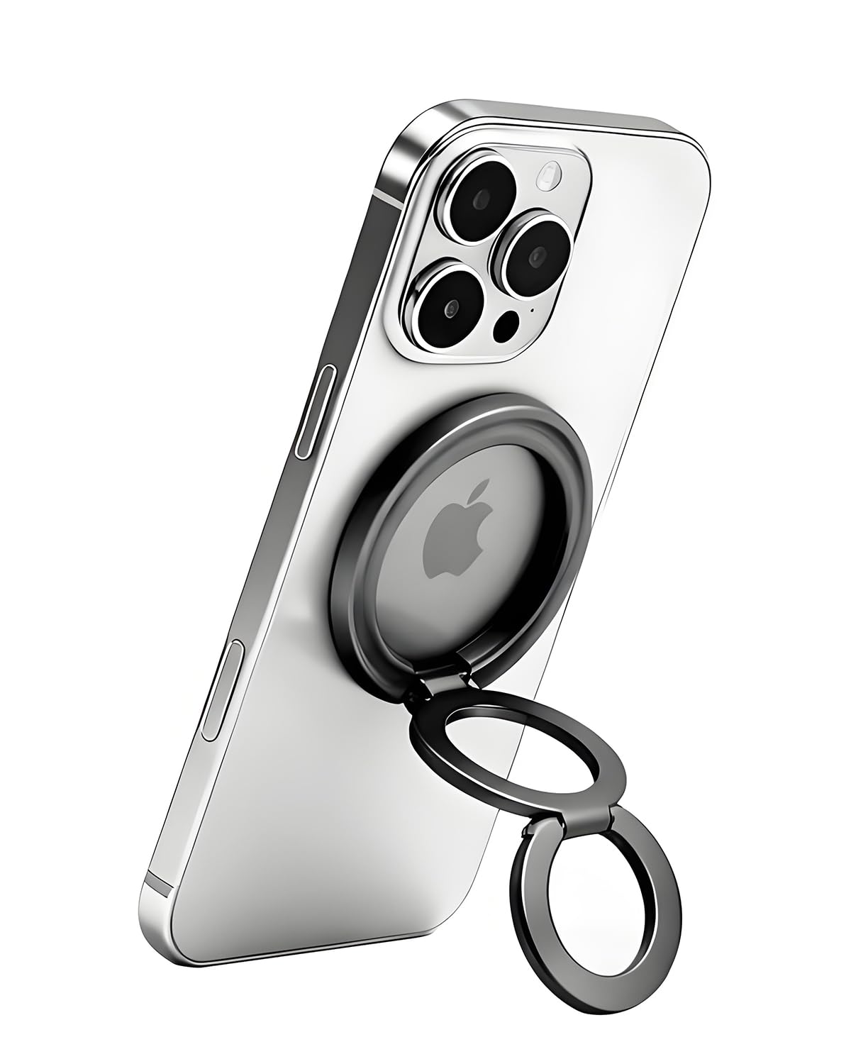 Magnetic Phone Ring MagSafe Phone Grip, Magnetic Cell Phone Stand Holder Finger Ring [Super Magnet] [360° Rotation] [Double Bracket] -Gray 2026 New