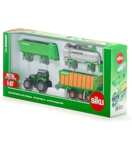 Amazon.com: CLAAS Siku Xerion 5000 TRAC Tractor and Vacuum Slurry