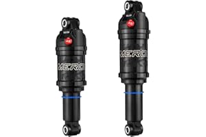 Bike Rear Shock, Mountain Bike Air Pressure Shock Absorber, 125mm/150mm/165mm/190mm Rear Air Shock for Folding Bike E-bike MT