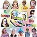Face Paint Kit for Kids - Stencils, 11 Colors, 1 Glitter, 2 Brushes - Face Painting Palette for fun-filled face designs beyond imagination - DOUBLE BONUS & A LIMITED TIME DISCOUNT - by DIL Kids