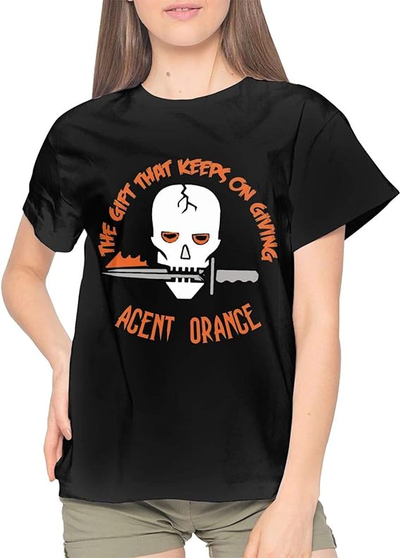 Amazon.com: Lightweight Sodom Agent Orange T-Shirts Classic Tee Fun Tops for Womens Large: Clothing