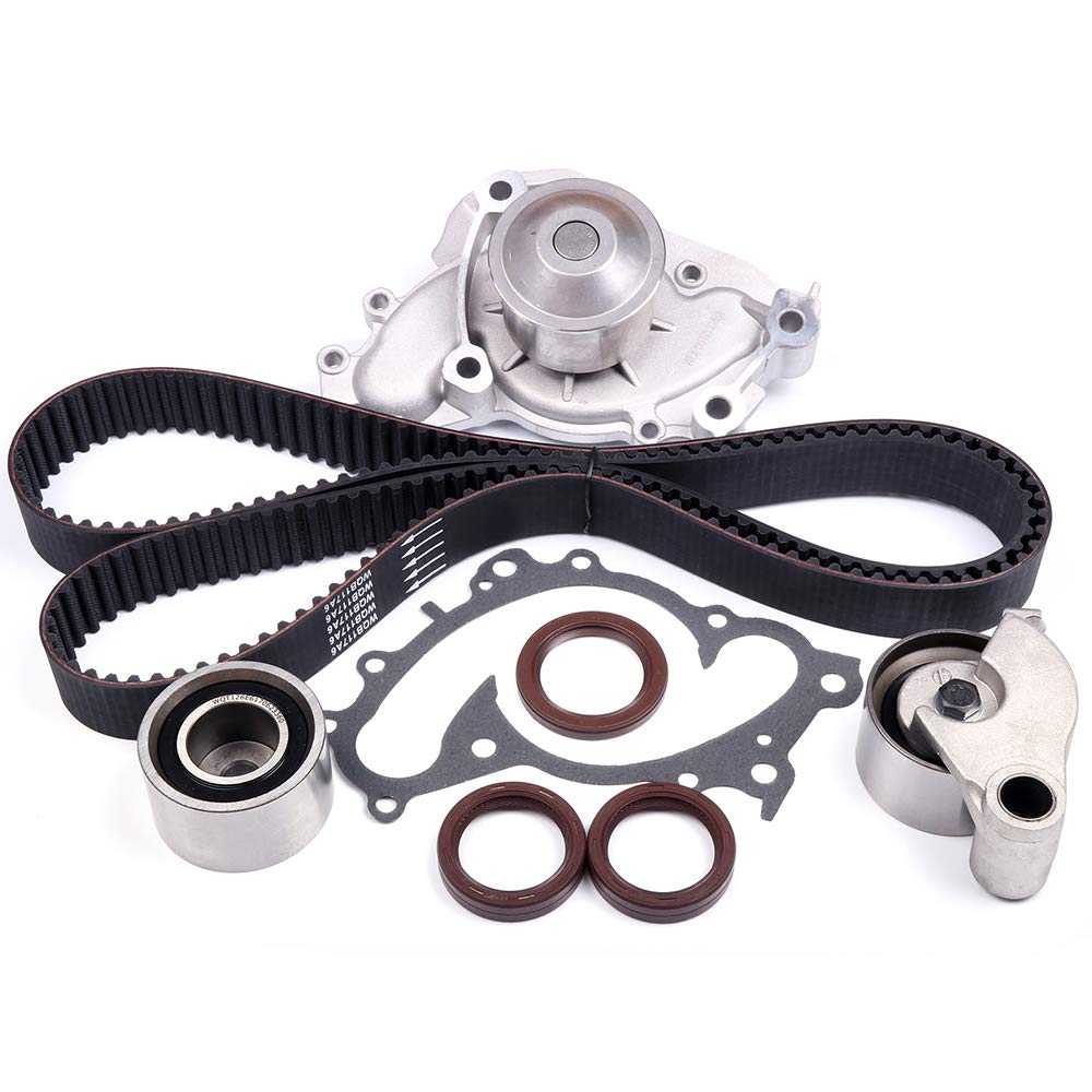 Photo 1 of **FACTORY SEALED** TBK257A ASTOU Timing Belt Kit w/Water Pump Fit for Toyota for Solara 3.3L 2004-2008 for Toyota for Camry 3.3L 2004-2006 Replace WPTO033 TS26257A Replacement Tensioner Roller Bearing