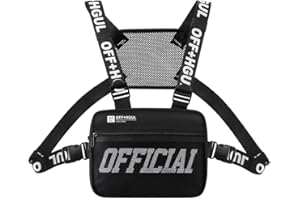 Ousawig Chest Rig Bag Adjustable Shoulder Pack Walkie Talkie Harness Radio Holster Holder for Men Women