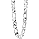Jewels By Lux Stainless Steel Or Yellow-Tone Unisex 16-40 Inches Figaro Fashion Link Chain Necklace