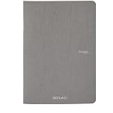 Fabriano EcoQua Original 5.8" x 8.3" (A5) Saddle-Stitch Bound Notebook, 40 Lined Sheets, Grey
