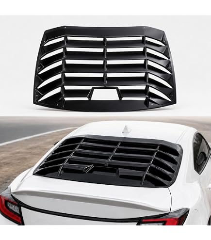 Amazon.com: Ikon Motorsports Rear Window Shield Louver Compatible