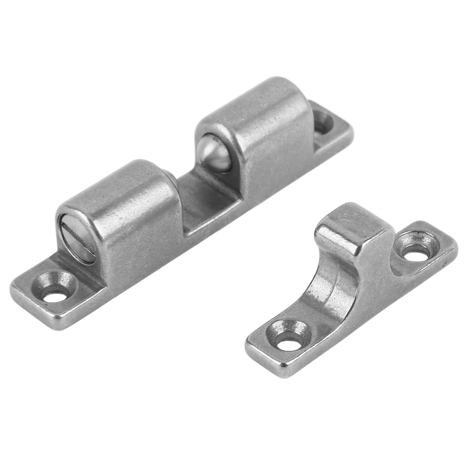 70mm Stainless Steel Dual Ball Roller Catch Latches, Cabinet Tension Catch for Ship Yacht RV, Ball Tension Roller Catch Latch,Easy Installation
