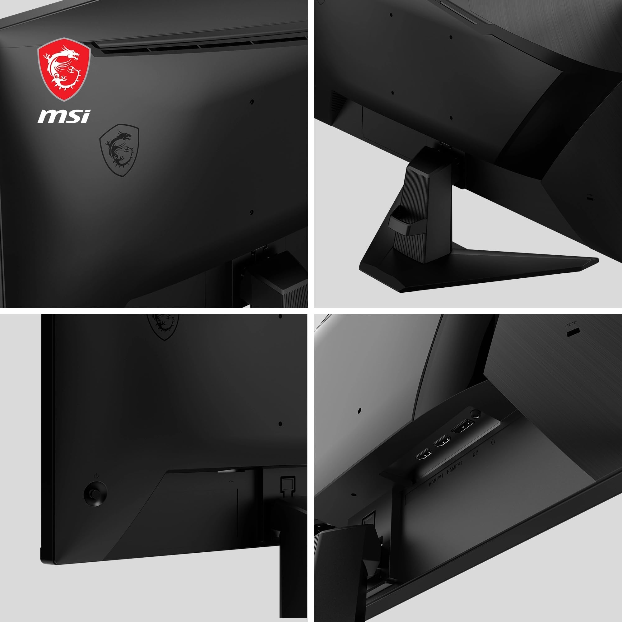 MSI G255F 24,5-Zoll-FHD-Gaming-Monitor – 1920 x 1080 Rapid IPS-Panel, 180 Hz / 1 ms (GtG), 99% sRGB-Farbraum, Adaptive-Sync – DP 1.2a, HDMI 2.0b CEC 4