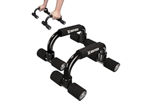 BODYTECH Push up Bars Strength Training with Foam Grip & Non-Slip handling. Load Capacity 220 lbs. Push Up Stands Handle for Floor Workouts