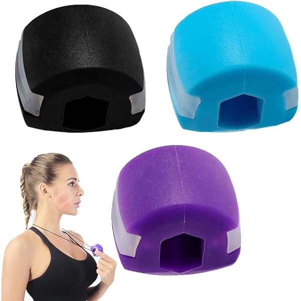 Trainer Mâchoire URHRHU 3 Niveaux - 40/50/60 Lbs Silicome Alimentaire | Pour Jawline Défini