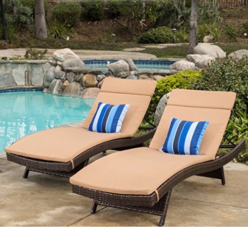 Christopher Knight Home Sienna Colored Lounge Cushion Mattress (Set of 2) (Caramel)