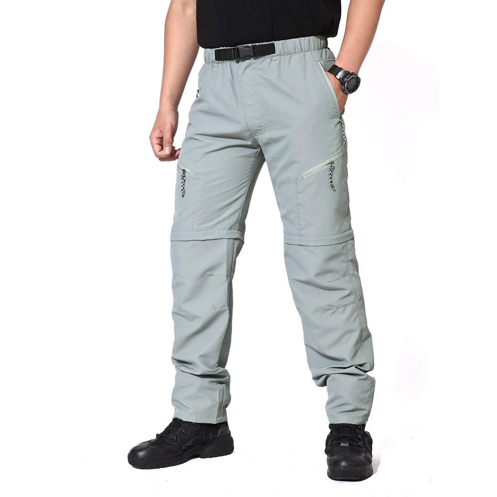 Mens Convertible Quick Dry Hiking Climbing Pants with