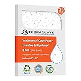TerraSlate Premium Waterproof Printer Paper, 8 MIL