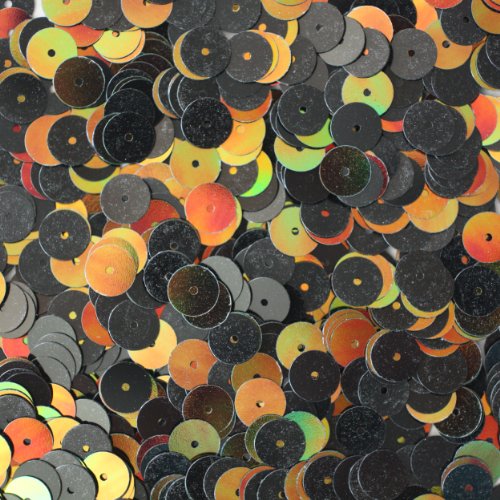 8mm Flat Round SEQUIN PAILLETTES ~ BRONZE JUNGLE Premium Rainbow Metallic ~ Loose sequins for embroidery, bridal, applique, arts, crafts, and embellishment. Made in USA.