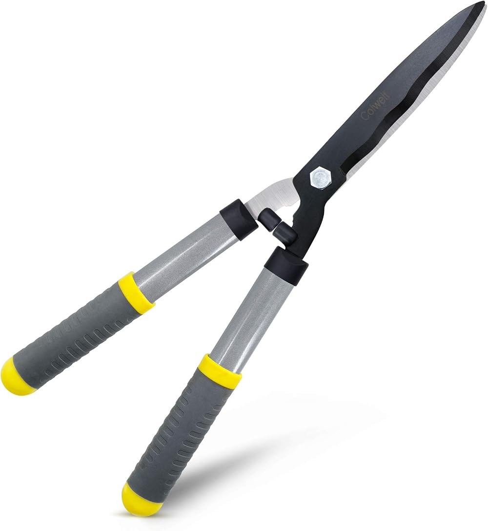 Colwelt 53cm Hedge Shears Carbon Steel Blades Ergonomic Handles