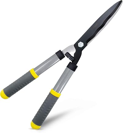 Colwelt 53cm Hedge Shears Carbon Steel Blades Ergonomic Handles
