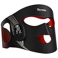 Red Light Therapy for Face Wireless with 400 Leds, 360° Led Face Mask Light Therapy with 4 Modes & Near-Infrared, 2000mAh Rechargeable Led Face Mask with Eye Protection for Anti-Aging & Radiant Glow
