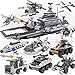 HAOSUN 8 Packs 743 Pcs Military Building Blocks Aircraft Tank Warship Chariots Fighting Vehicle Toys for Boys 6-12 Years DIY Construction Brick Set