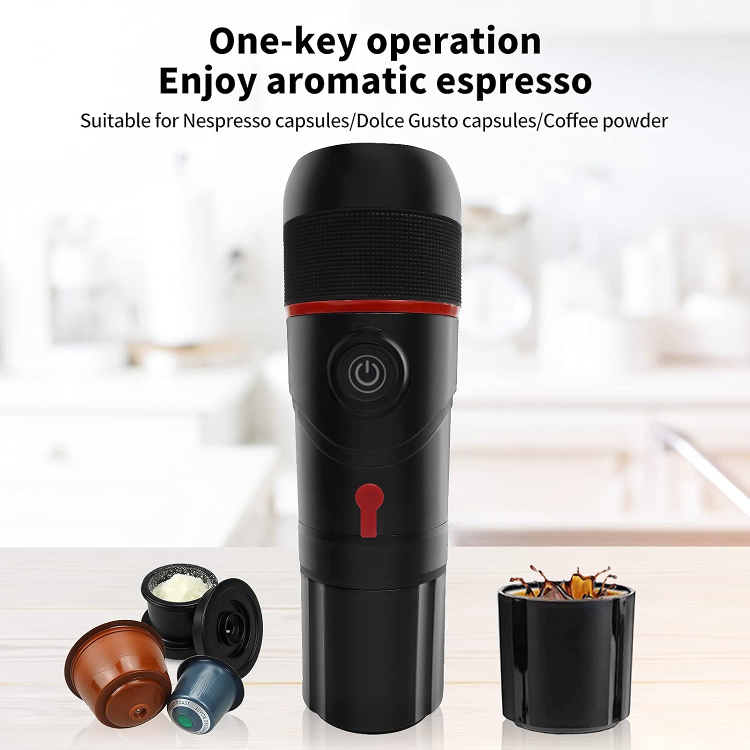 TTDC Espresso Coffee Maker Portable Travel Electric Espresso Machine Hand Coffee Maker USB Powered for Camping, Travel, Home, Office, Car, Outdoor: Kitchen & Dining