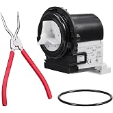 (𝟐𝟎𝟐𝟔 𝐍𝐄𝐖) 4681EA2001T Washer Drain Pump Motor &amp; 383EER4004A 11 Inch Washer Spring Expansion Removal Tool - 4681EA2001T Fit for LG Kenmore Washer Spring Expansion Tool Fit for LG Samsung Washer