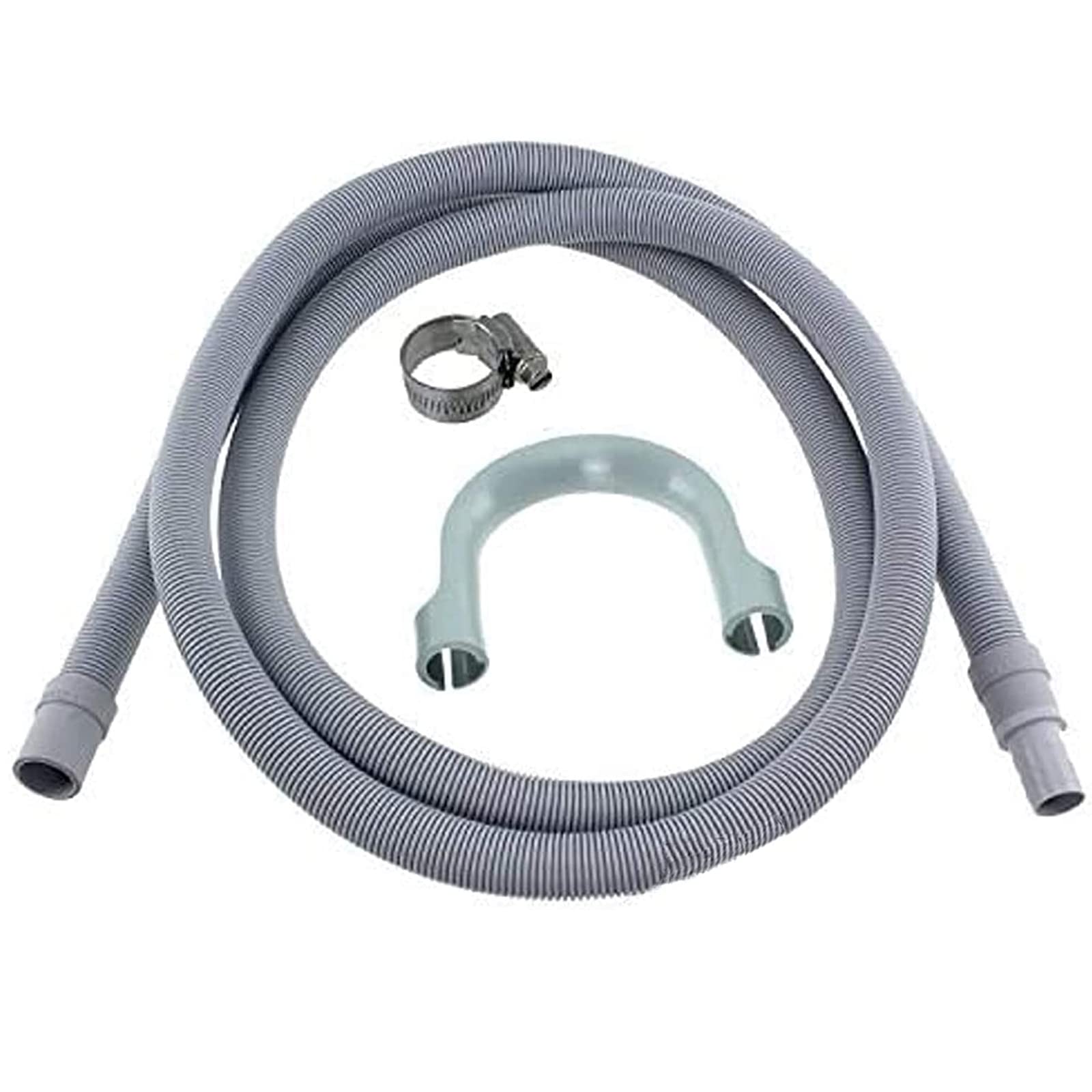 SPARES2GO Universal Washing Machine and Dishwasher Drain Hose Extension Pipe Kit (2.5M, 19mm / 22mm)