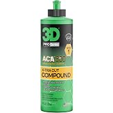 3D ACA 500 Cutting Compound &ndash; Step 1 Extra-Cut for Deep Paint Correction | Cuts P100 Grit or Finer | Body Shop Safe, Low Dust, Pro Detailer Formula | Made in USA - 8 oz