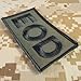EOD Explosive Ordnance Disposal Patch (for OD and Ranger Green,Embroidered)