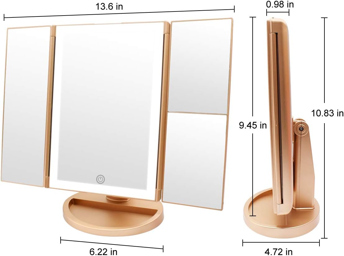 trifold con 36 luces led pantalla