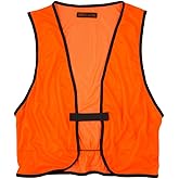 Orange Aglow Lightweight Mesh Blaze Orange Hunting Safety Vest - Ultralightweight & Breathable, Visible Day & Night