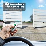 TOPENS M12 Remote 4-Button Fob for Swing Sliding Gate Opener 2-Pack view 2