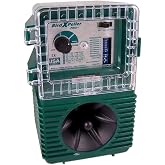Bird-X Woodpecker Pro for Woodpeckers Crows Starlings 1-Acre Range | Recorded Calls, Predator Calls, 1 Acre Coverage, 3-5 kHz, AC Power, Plastic Housing, 105-110 dB at 1 Meter