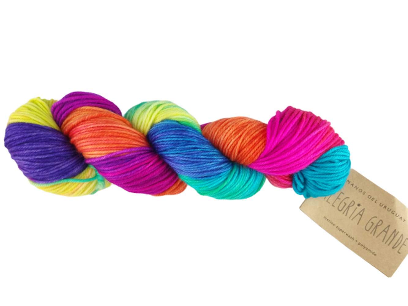 Manos Del Uruguay Alegria Grande 9275 Locura Fluo, 100g — image 1