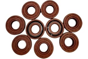 JOLAU FKM Shaft Oil Seal TC-5 * 14 * 5 5 * 15 * 6 5 * 16 * 6 6 * 10 * 3.2 6 * 12 * 3 6 * 16 * 5/6/7 7 * 17/19 * 6/8 FPM Covered Double Lip With Garter Spring (Size : 5x15x6mm 2pcs)