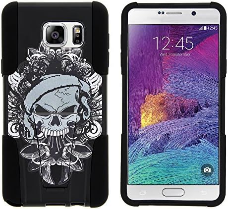 Samsung Galaxy Note 5 Case, Dual Layer Shell STRIKE Impact Kickstand Case with Unique Graphic Images for Samsung Galaxy Note 5 SM-N920 by MINITURTLE - Demon Skull