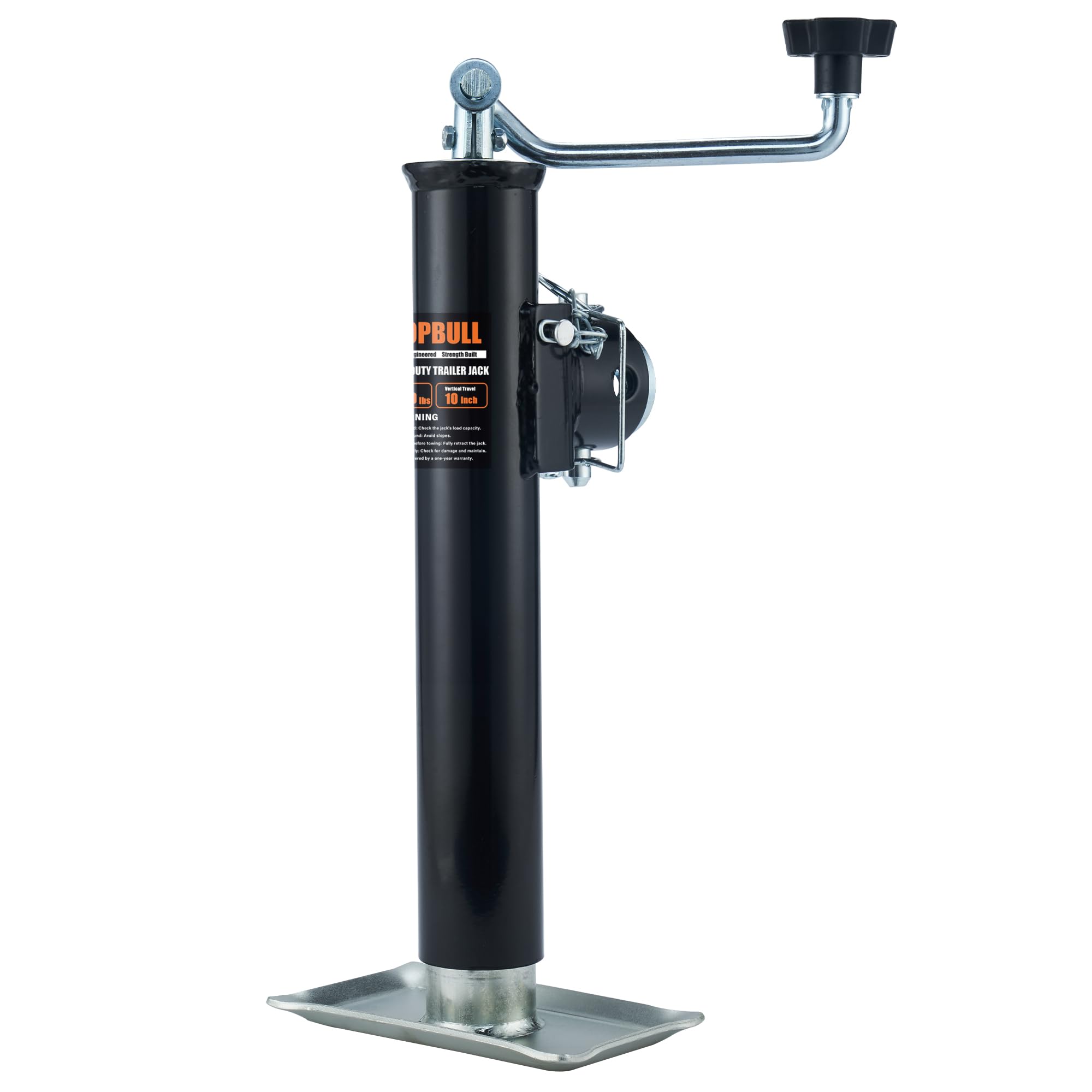 Photo 1 of *Rust?* 5000 lb Weld-on Pipe Swivel Trailer Jack, 10" Lift Trailer Jack with Footplate, Suitable for RVs, Boats, Multi-Purpose Trailers, and Camping Trailers