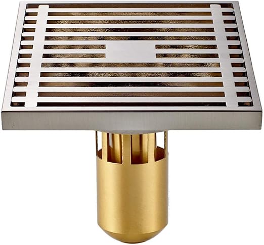 Amazon Com Shower Floor Drain Square Floor Drain Copper Anti Odor