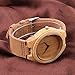 Bamboo Wooden Watch with Genuine Leather Strap Japanese Quartz Movement (Men, Brown 4)