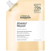 L'Oréal Professionnel Absolut Repair Shampoo, Hydrating Shampoo, For Dry and Damaged Hair, Adds Shine and Repairs Damage, wit