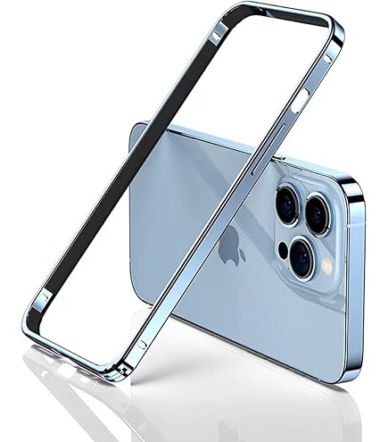 ELEHOLD For IPhone 13 Pro Max Metal Bumper Case, Frosting Matte Metal Frame Case Soft TPU Inner Support Wireless Charging Non-Slip Slim Case For IPhone 13 Pro Max, Black