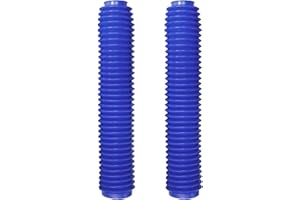 Tongze 60mm Motorcycle Shock Boot, Front Fork Cover From 6.1" to 14.2" Length Universal for Dirt Bike/Mini Bike/Pit Bike Front Absorber(Blue)